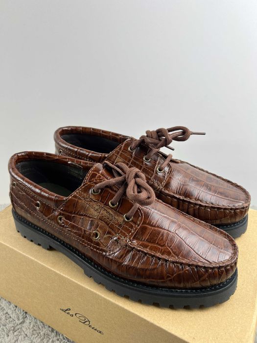 Les Deux Taylor Croco Boat Shoe półbuty męskie skórzane 42