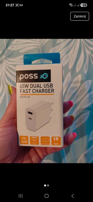 Ładowarka USB wejście A i C