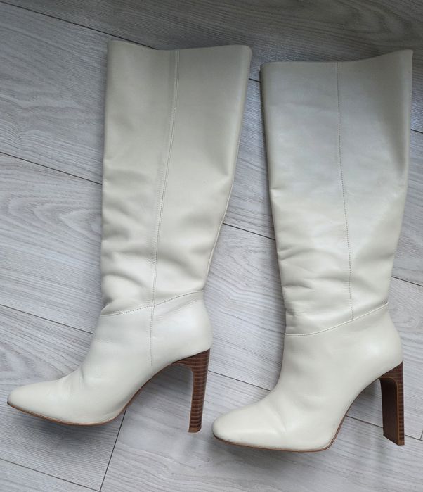 Kozaki skórzane Mango rozm. 38