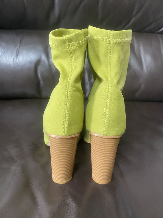 Bota Salto alto tipo meia T36 Verde