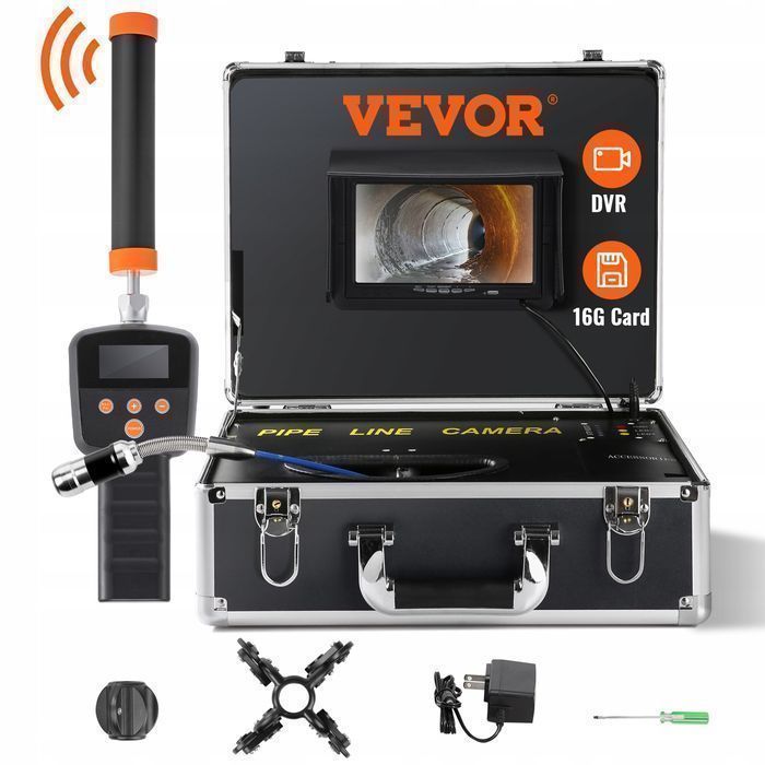 Kamera inspekcyjna do rur VEVOR 512 Hz 30 m 17,8 cm