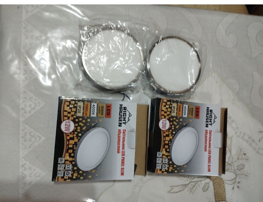 Світильники LED PANEL RIGHT HAUSEN коло SIMPLE 12W 4000K IP20