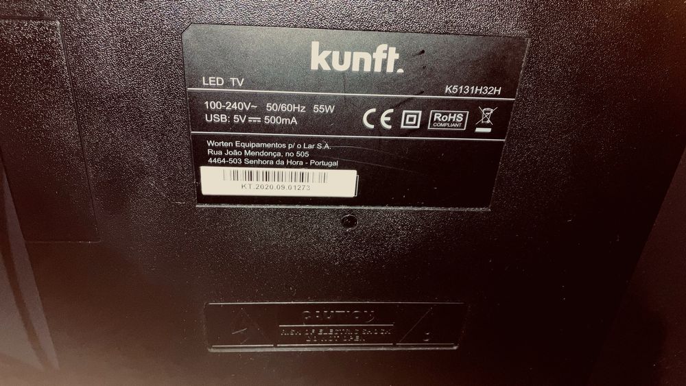 TV KUNFT (32 Polegadas).