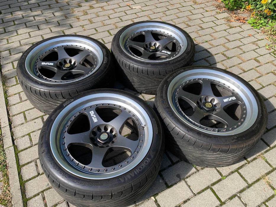 bardzo rzadkie skręcane felgi NISMO LMGT1 18x10J RAYS jdm nissan skyline 400R R33 GTR R32 R34 350Z 370Z bbs SSR work volk