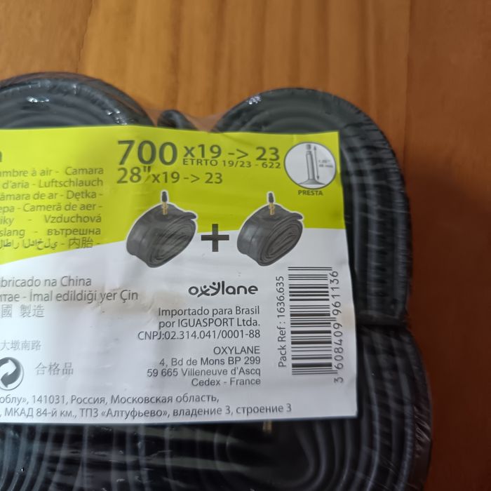 Câmara de ar roda bicicleta - válvula presta