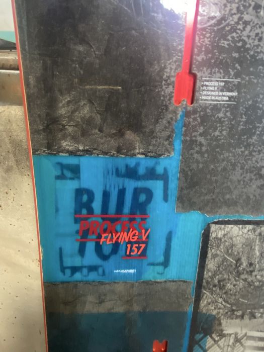 Prancha snowboard Burton Process com fixacoes