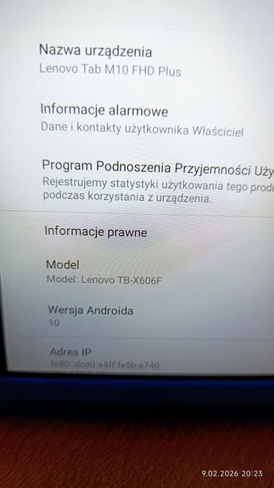 Tablet Lenovo Tab M10 TB-x606F(4gbRAM Dysk 128gb) + Etui ochronne