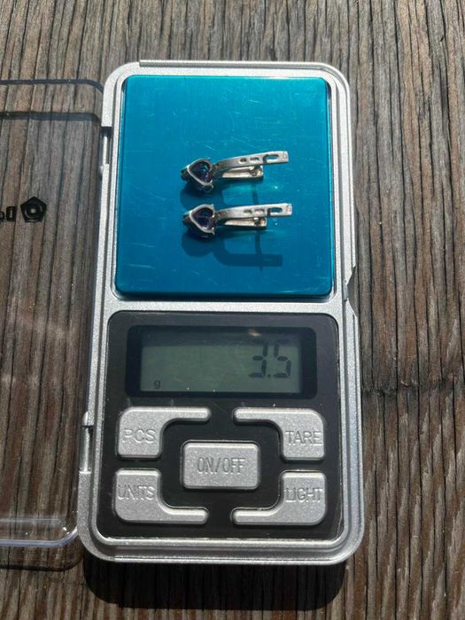 срібні сережки 925 зі вставками золота 375