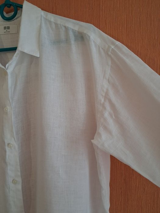 Рубашка Uniqlo 100% лен р. М