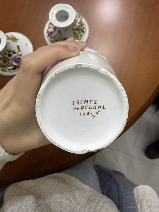 Conjunto jarra e castiçais Tremez Portugal