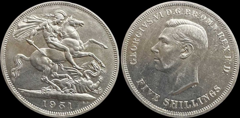 5 Shillings - 1951 - Reino Unido - Festival da Grã-Bretanha