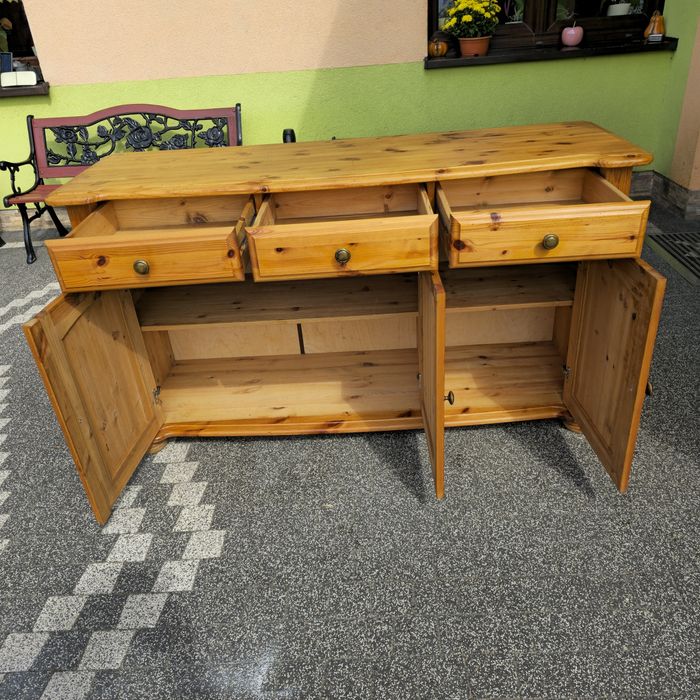 Komoda sosnowa lite drewno drewno