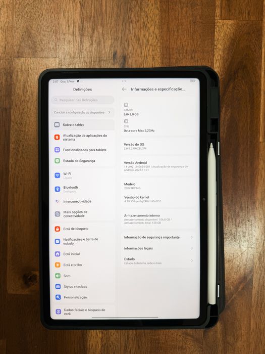 Xiaomi pad 6 | 128Gb | Caneta | Cinzento (+capa)