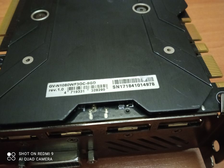 Відеокартка Gigabyte Gtx 1080(Hерабочя)