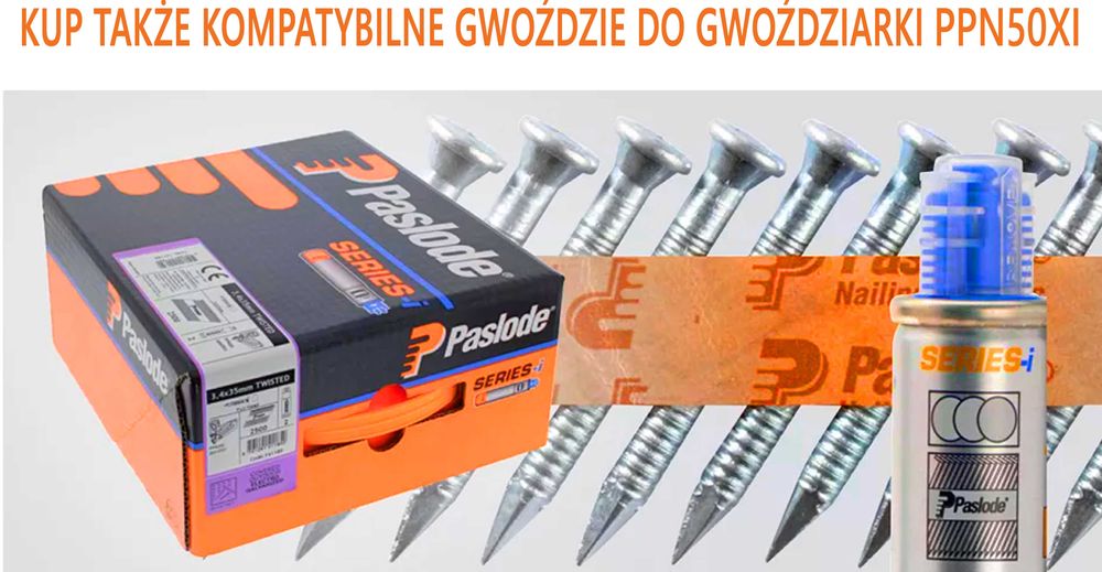 MOCNA Gwoździarka gazowa Paslode PPN50Xi do okuć ciesielskich FV,24H