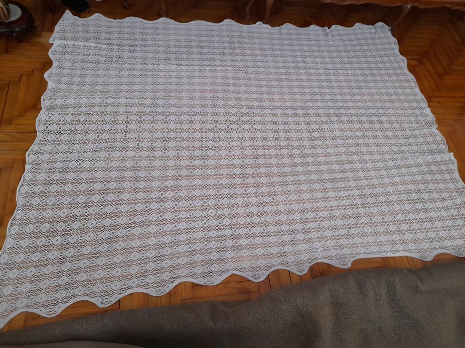 Zasłona koronka obrus kapa gipiura