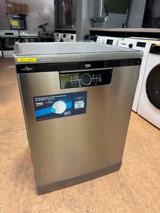 OUTLET nowa Zmywarka Beko BDFN26531X 60 cm srebrna 3 kosz gwarancja 2 lata I3 &