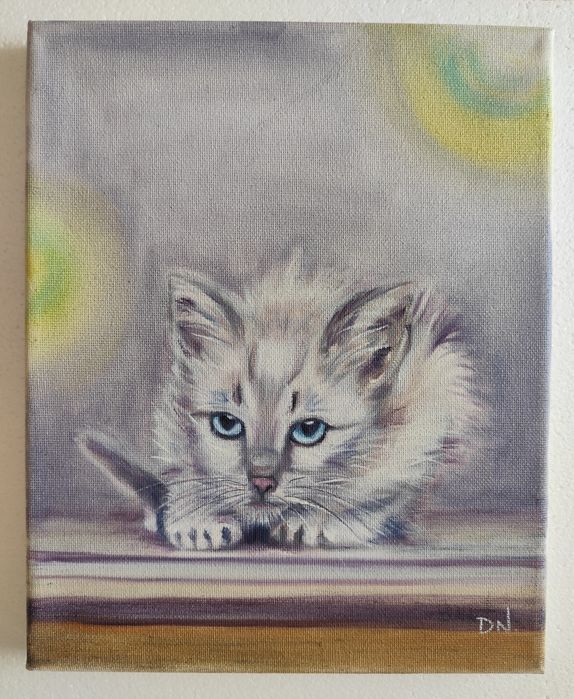 Artes, pintura a óleo Pets.