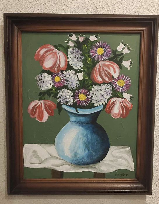 Obraz kwiaty w wazonie