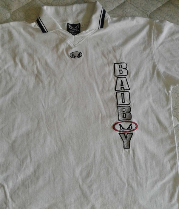 T-shirt/polo Bad Boy branca, original, nova