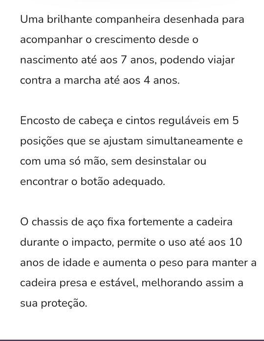 Cadeira auto joie 0+/1/2