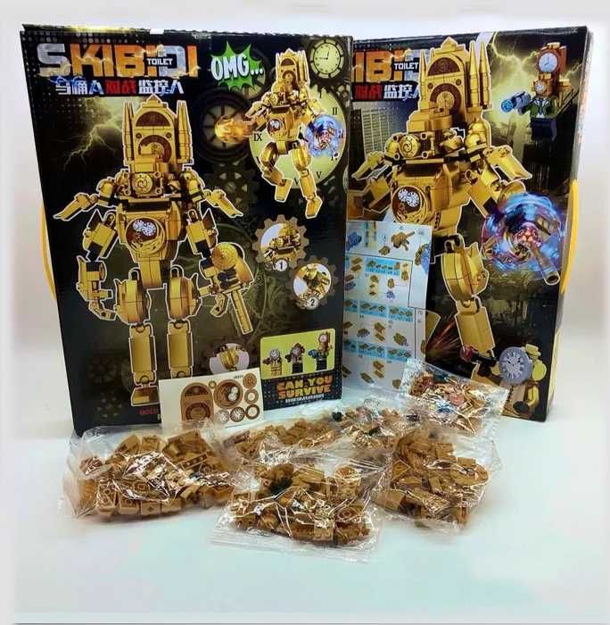 Лего Скибиди Туалет большой Клок-мен, 462 детали. Lego Skibidi Toilet