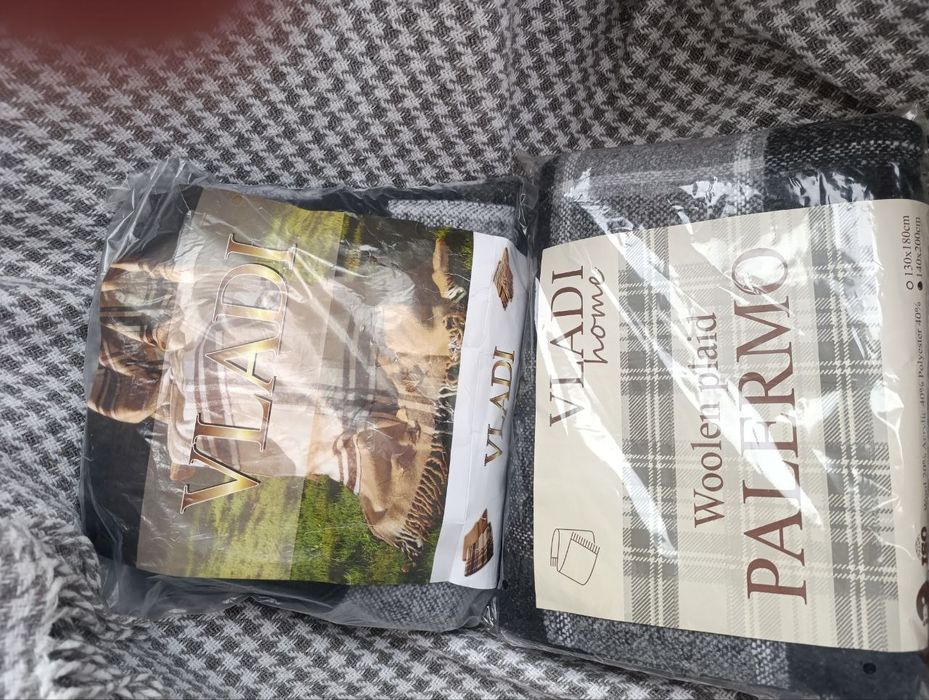 Плед Vladi Palermo 140 x 200 сіро-білий