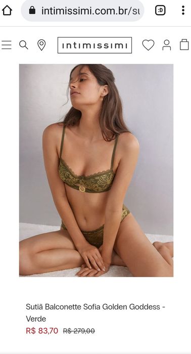 Шикарний бюстгальтер intimissimi sofia golden goddes 95в
