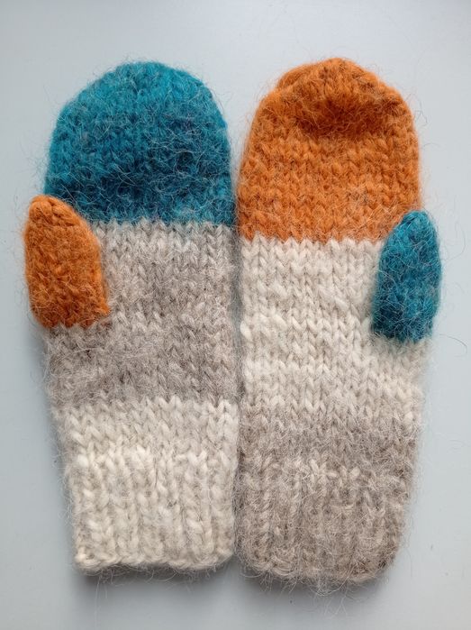 Варежки Наnd made шерсть