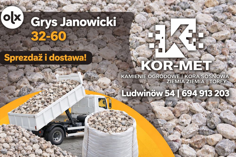 Kamień ozdobny Grys janowicki duży 32-60