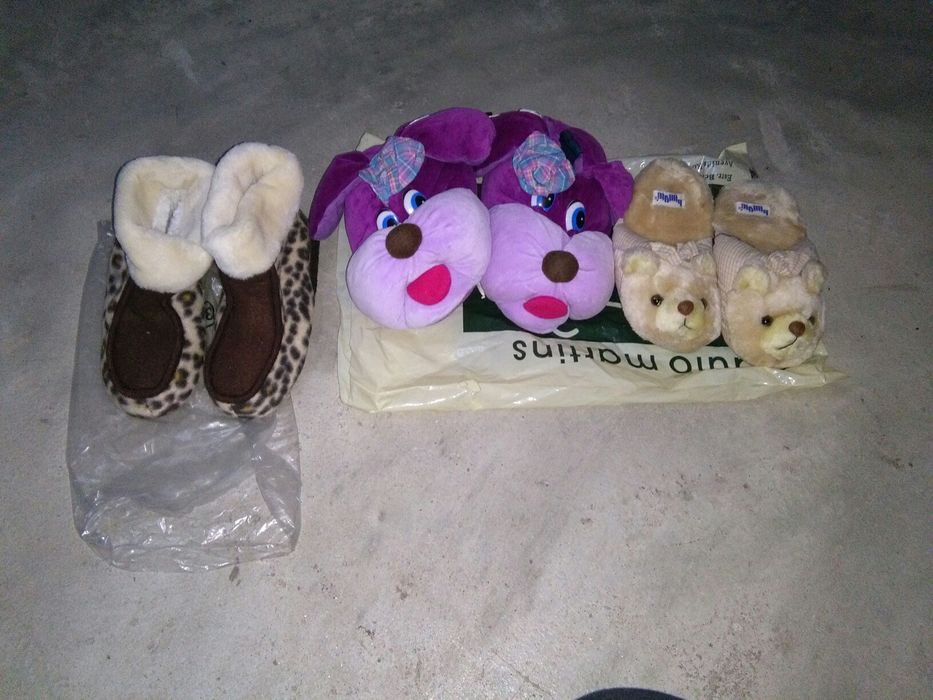 Pantufas  Tigresse ,roxas e chinelos com ursinho
