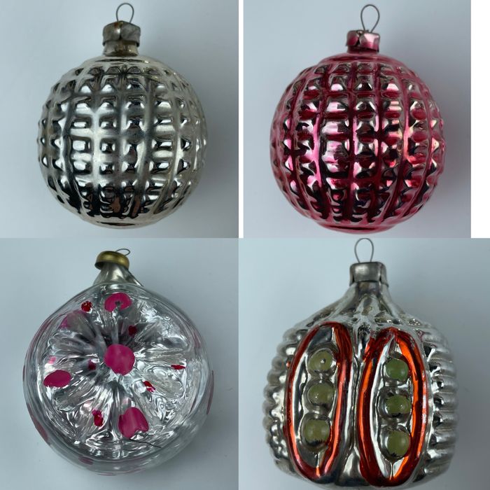 Ёлочные игрушки времен СССР подвесы для игрушек