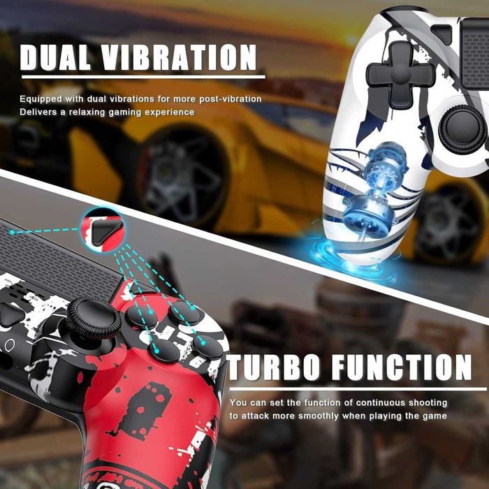 Bezprzewodowy kontroler do Ps-4 Dual Vibration /Pro/Slim/PC spp10