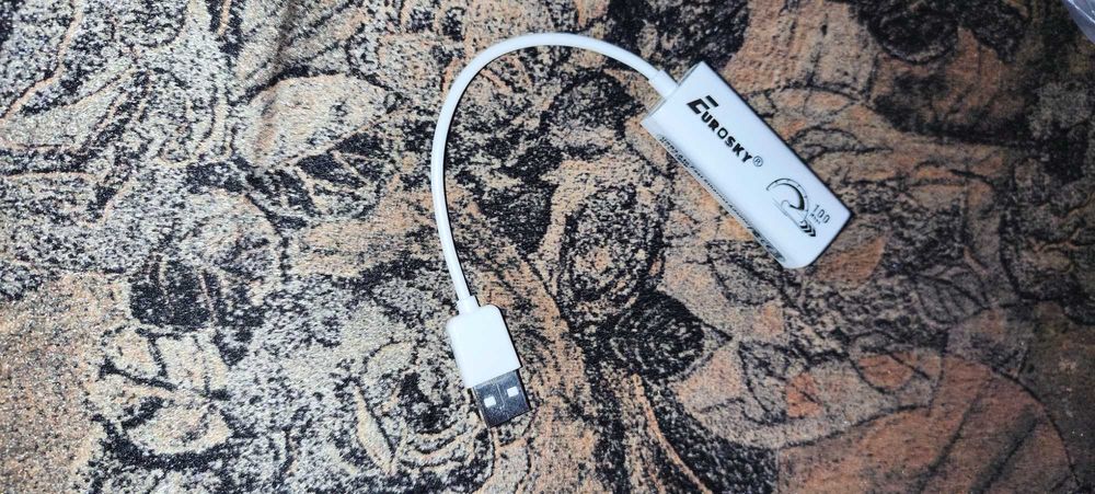 Адаптер/переходник usb и для интернета.250грн.USB шнур/Ethernet гнездо подключения. Новый и рабочий!
