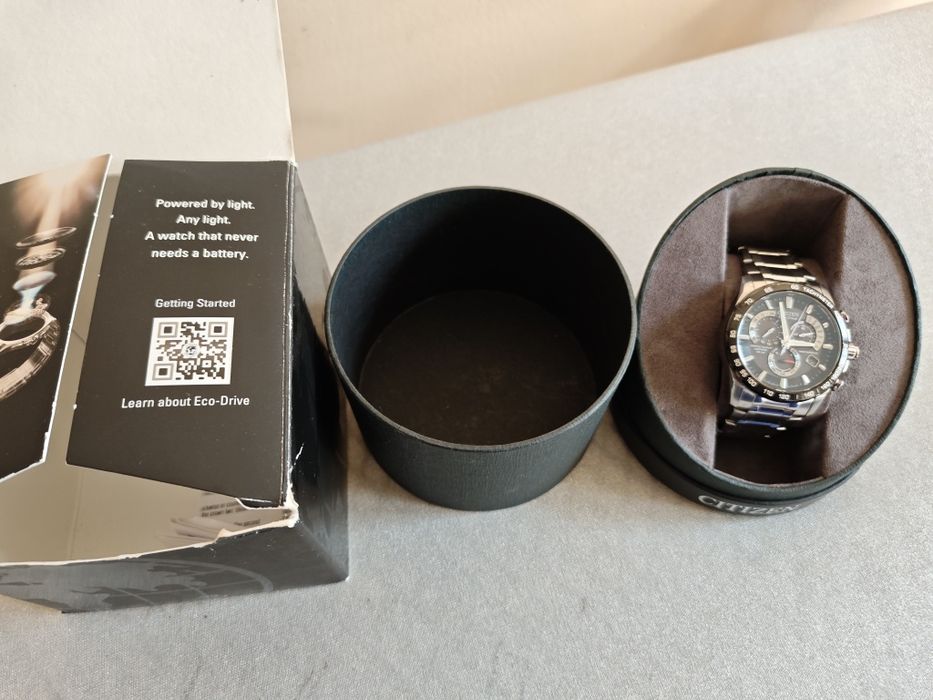 Citizen Eco-Drive Radio-Controlled AT4008-51E | Szafir | WR 200M | Pełen Komplet
