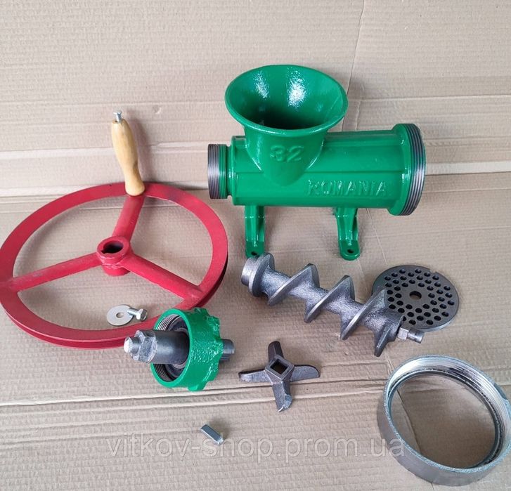 Мясорубка чугунная 32, мясорубка промишленная с шкивом под мотор 32