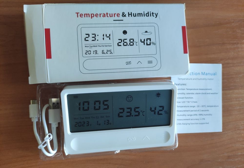 Метеостанція цифрова з функцією прогнозу погоди Weather Station: 680 ...