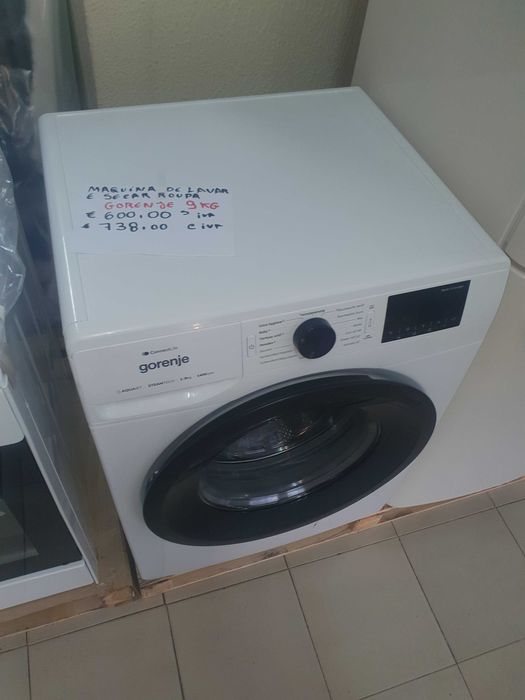 Maquina de lavar roupa gorenje 9kg  NOVO!