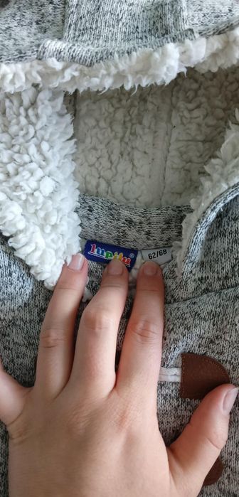 Bluza ocieplana na wiosnę 62/68