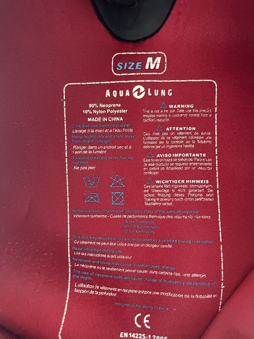 Aqualung fato de mergulho 5mm