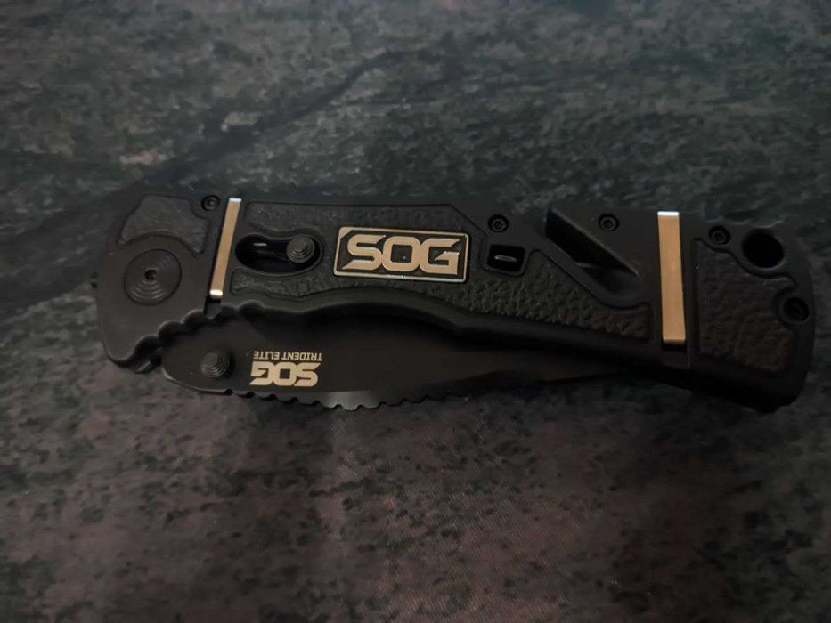 Мультитул SOG Trident Elite A/O TiNi Clip folding knife SOGTF102BX