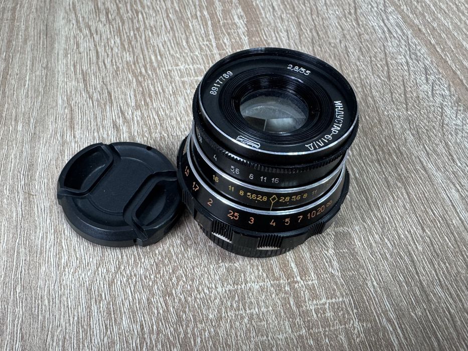 Obiektyw Industar 61 L/D 55mm f/2.8 M39 – stan bardzo dobry, szkła idealne