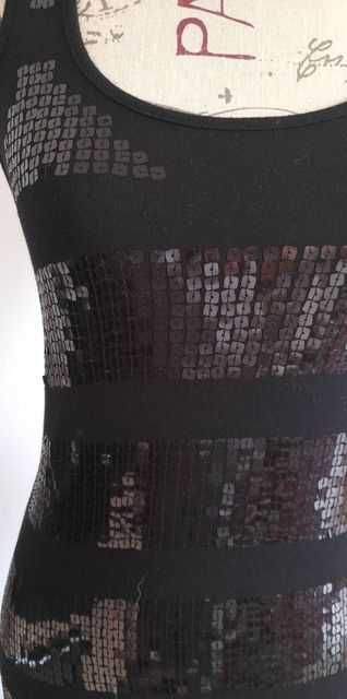 Sukienka mini rozm s z cekinami z przodu