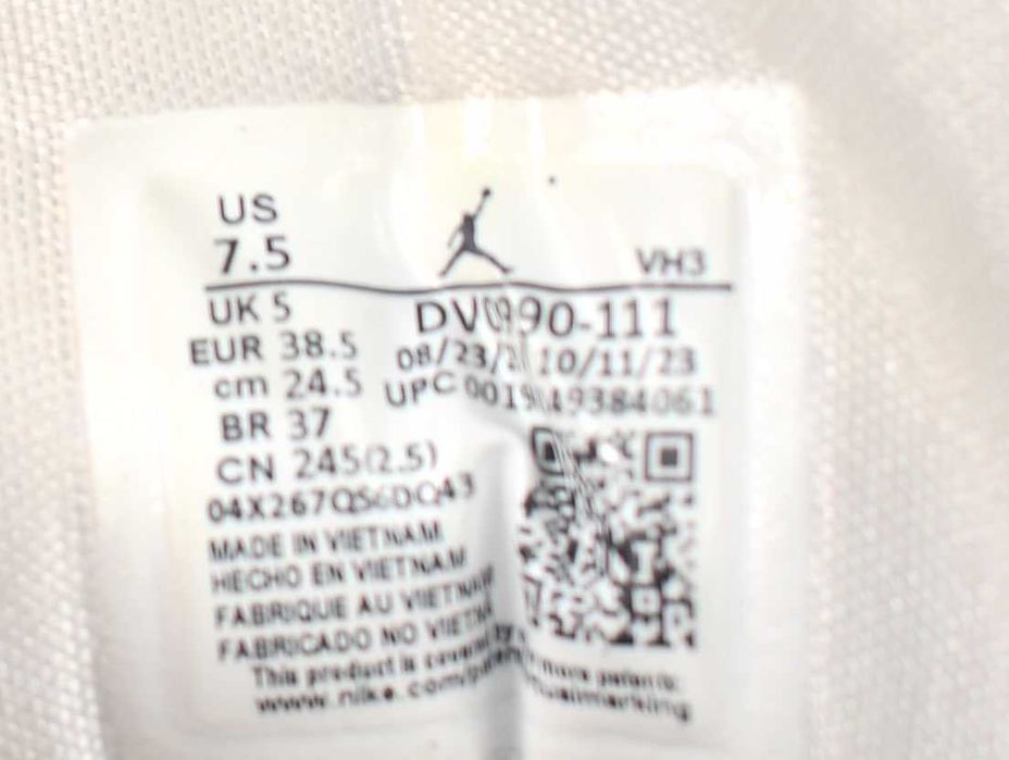 Używane Buty Air Jordan 1 Low Białe DV0990 roz. 38,5