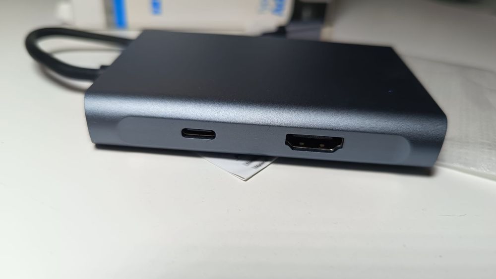 Hub USB C 7w1 adapter HDMI 4K VGA PD 100W USB 3.0 Ethernet stacja doku