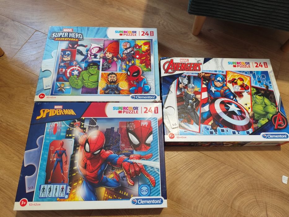 Puzzle dla chłopca Marvel Spider Man Avengers Super Hero Adventures 24 maxi Clementoni 3+