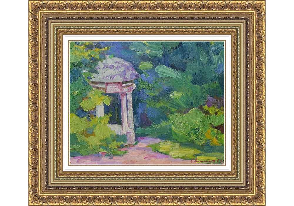 Шишко Сергій (1911-1997) Альтанка в парку. к/олія. З експертизою