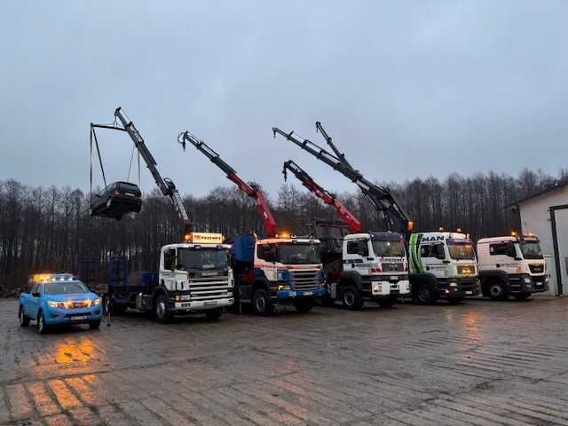 Autolaweta Laweta HDS transport Holownik Niskopodwozie Dźwig Wywrotki