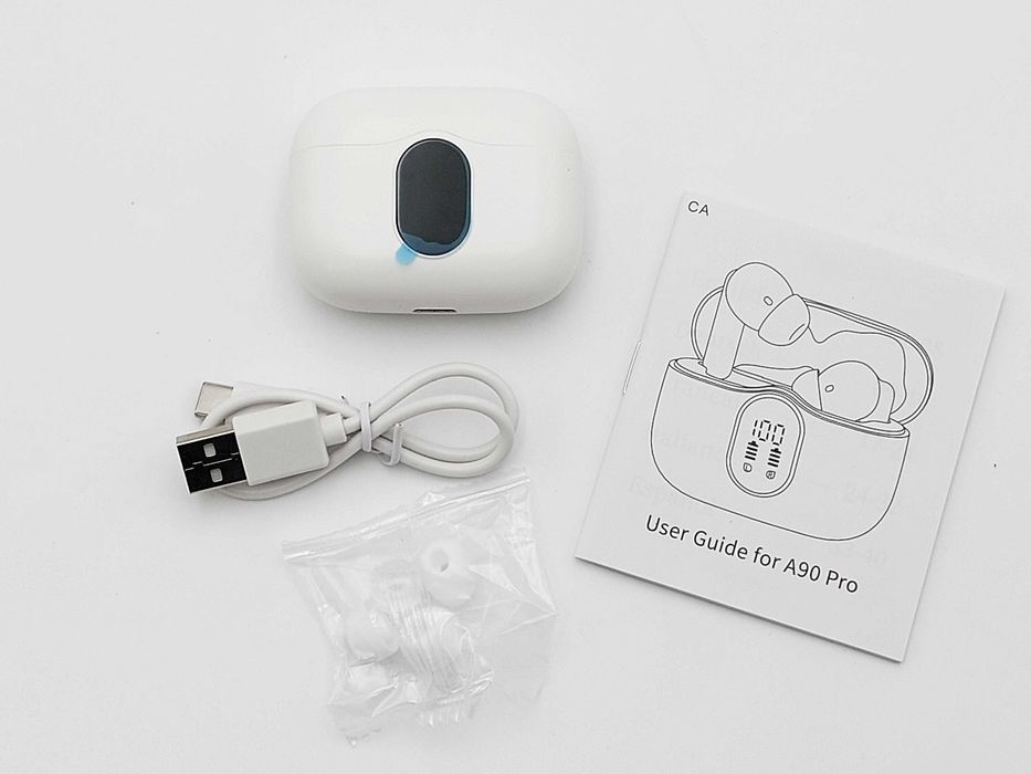 Słuchawki bezprzewodowe BTOOTOS A90 PRO Białe NOWE