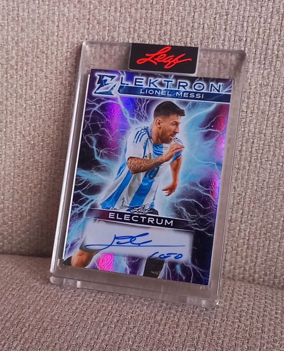 Lionel Messi Autógrafo Leaf 1/1 Selado.